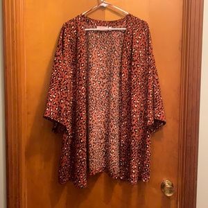 Cheetah print kimono